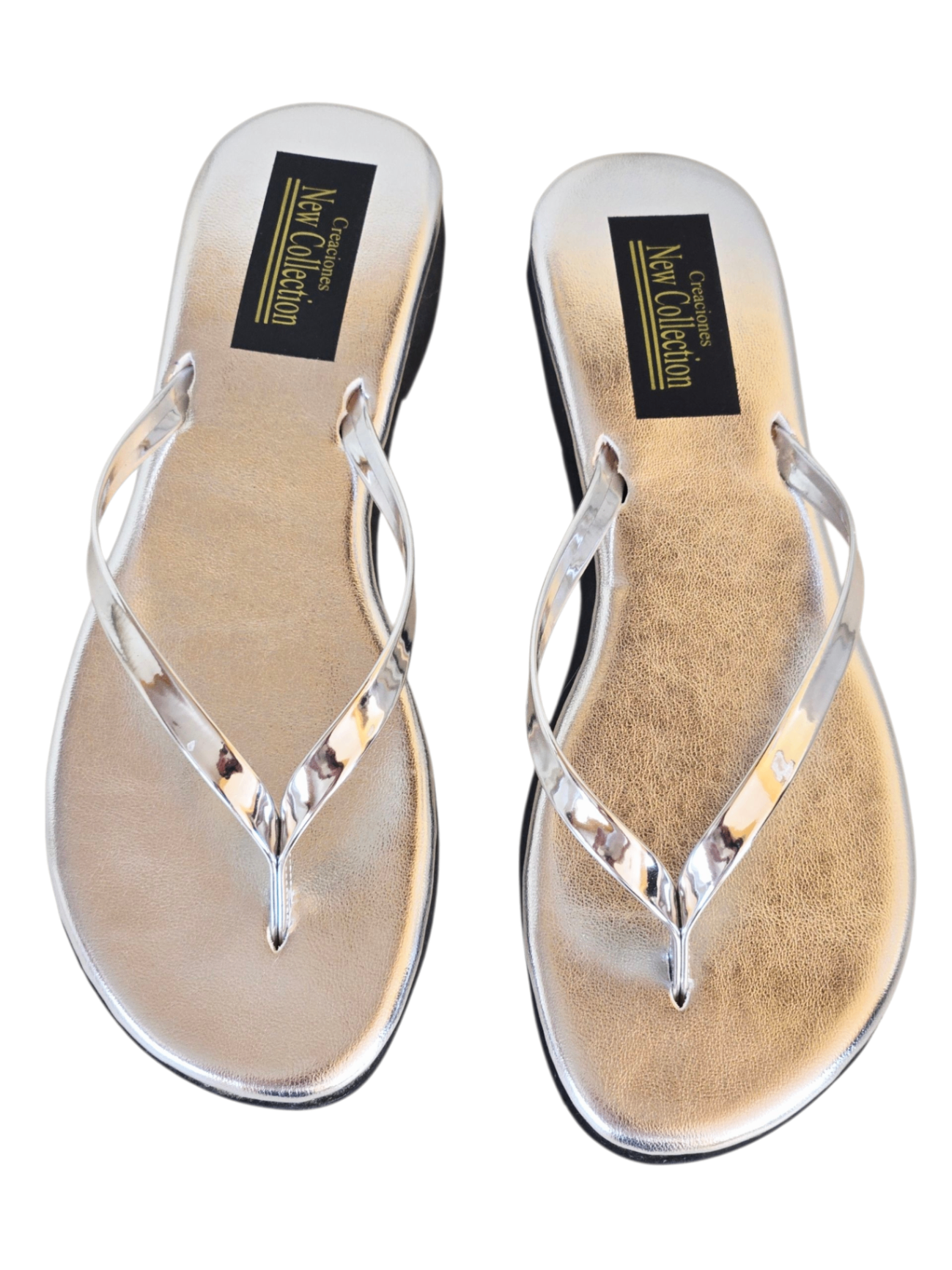Sandalias artesanales Hugo’s Champagne metal